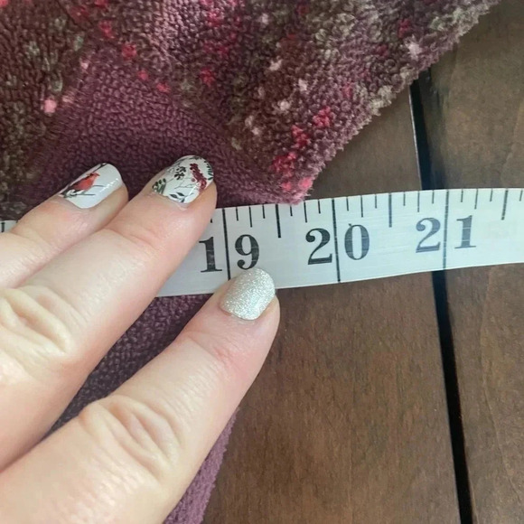 Columbia Arctic Air Burgundy Printed 1/4 Zip Fleece Pullover Medium M - Picture 4 of 7